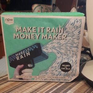 Make It Rain Money Maker Novelty Money Gun (Mint Green Packaging)